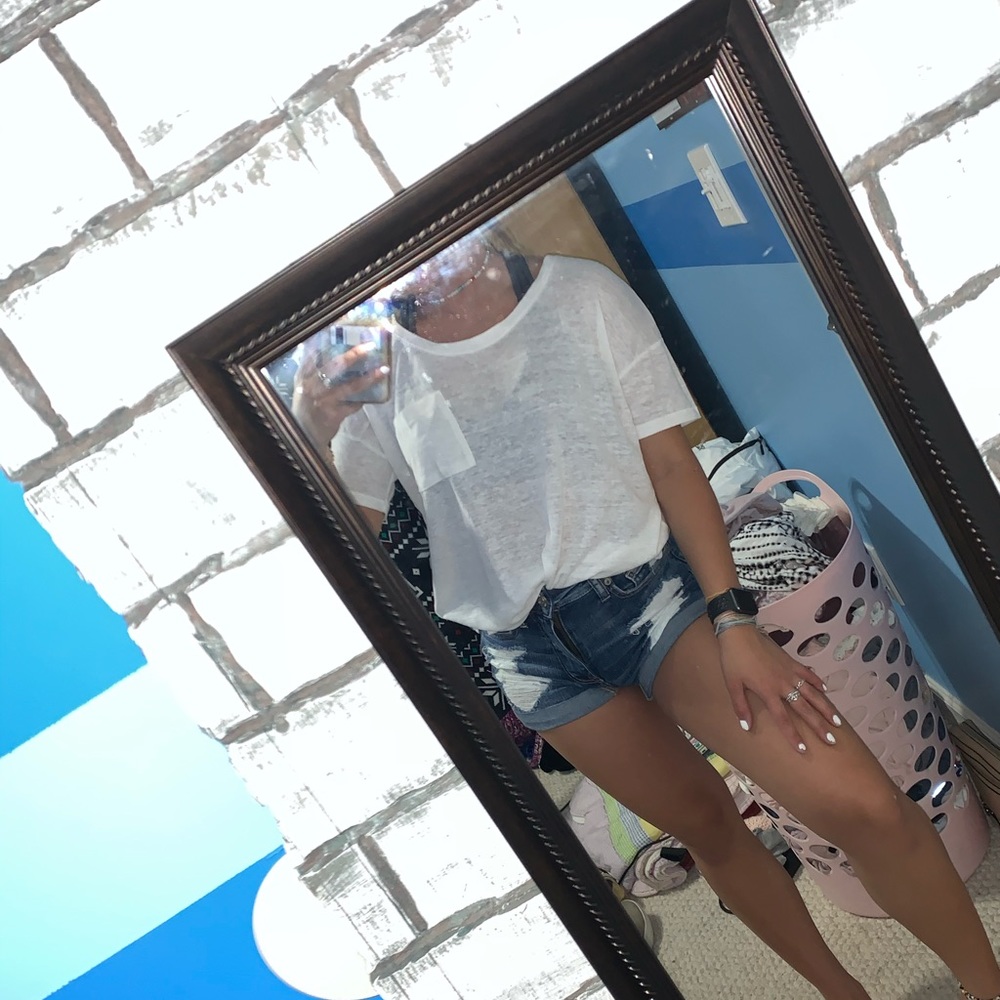 white bf tee